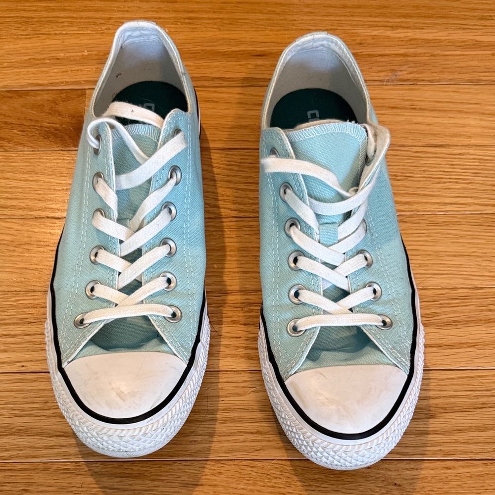 Mint Green Canvas Sneakers